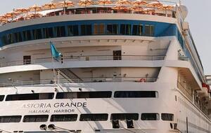 Грузины дважды протестовали против прибытия лайнера с российскими туристами