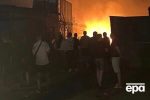 У місті Домодєдово під Москвою почалася сильна пожежа