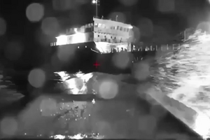 Російський танкер SIG підбив у бухті Новоросійська (РФ) український морський дрон