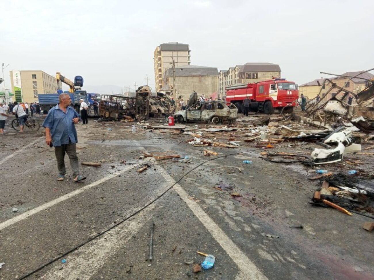 Большинство погибших и раненых – зеваки, которые смотрели на начавшийся 14 августа в здании АЗС пожар, сообщают СМИ