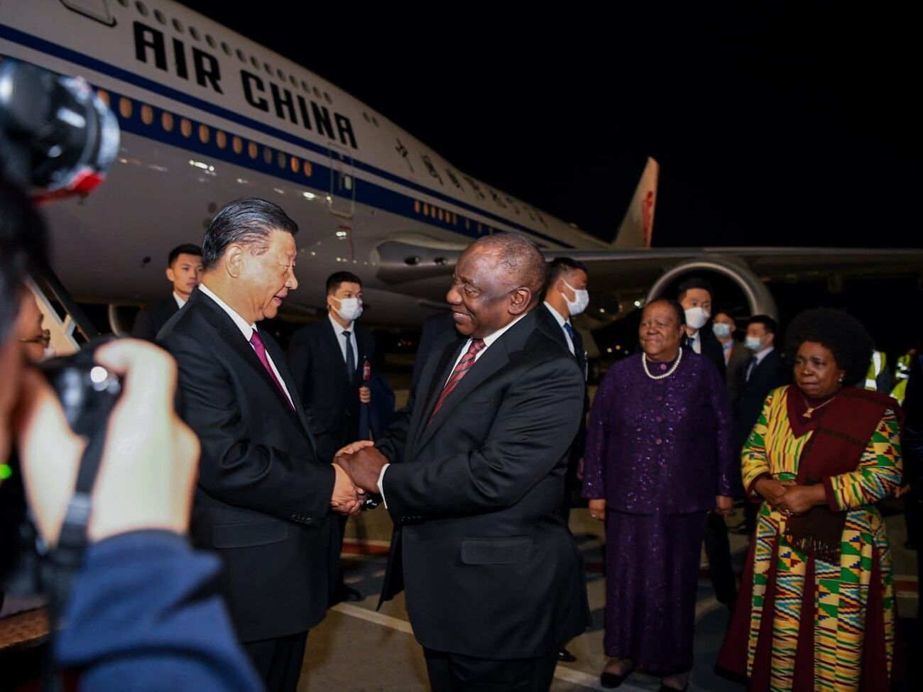 Рамафоса особисто зустрічав Сі Цзіньпіна в аеропорту