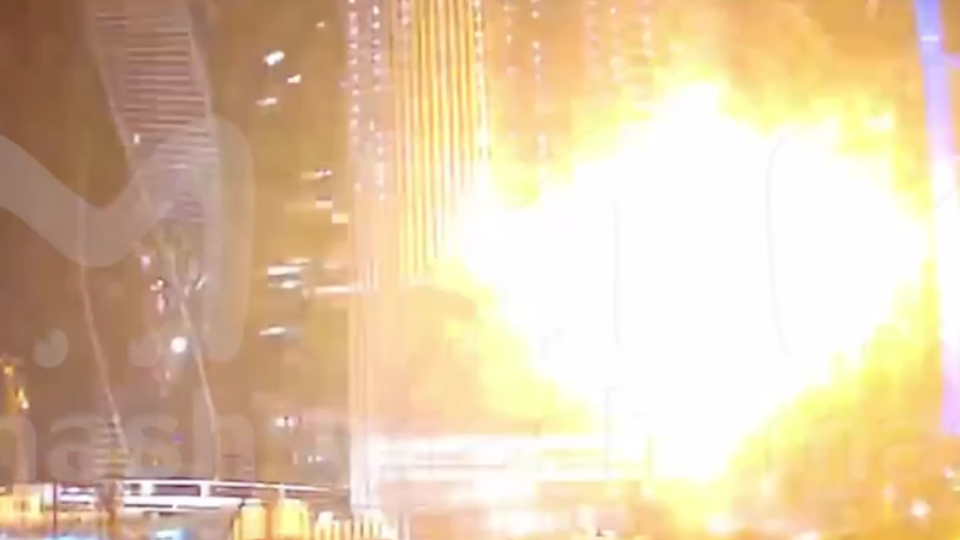 Вибух у "Москва-Сіті" вночі 23 серпня потрапив на відео