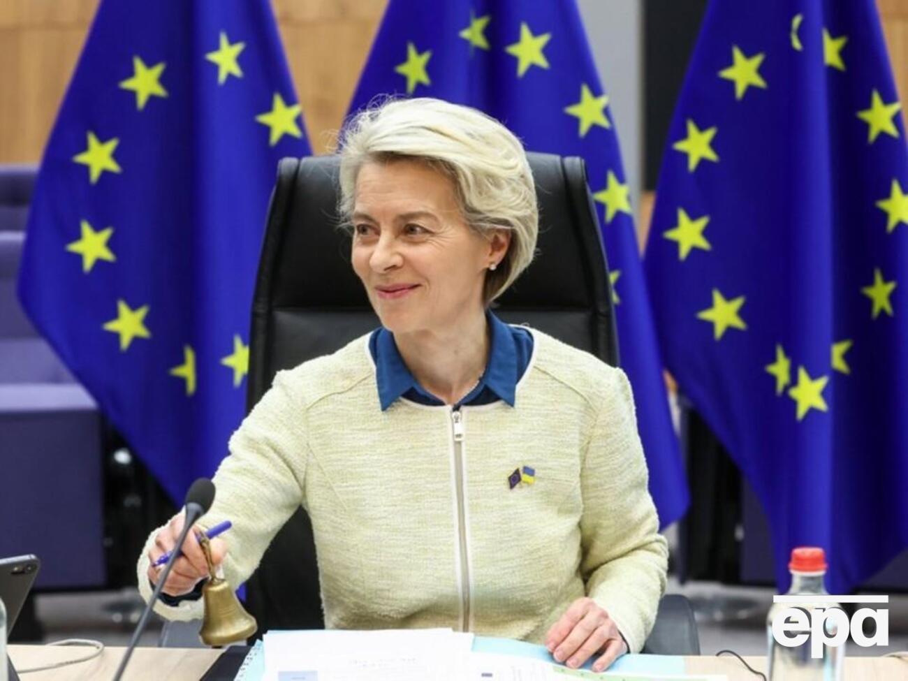 Фон дер Ляйен выбирает для мероприятий, связанных с поддержкой Украины, желто-синие наряды