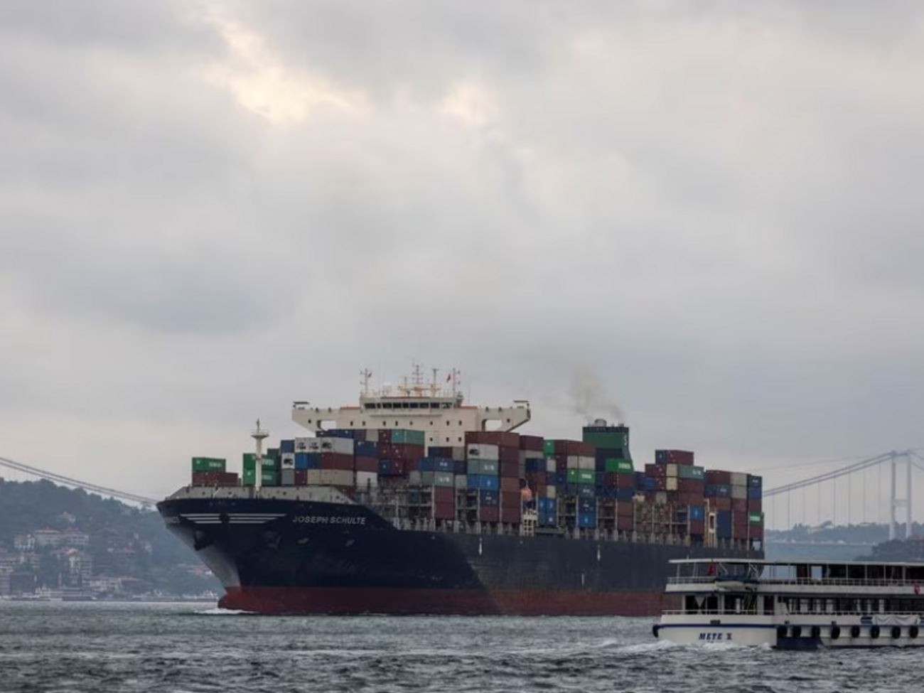 Контейнеровоз Joseph Schulte первым воспользовался временным рекомендованным коридором для движения судов из/в порты Одессы