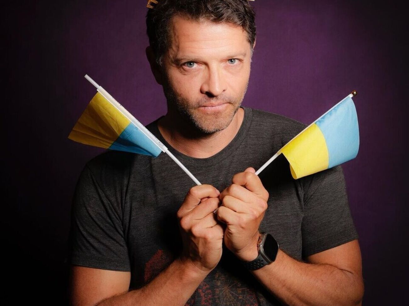 Миша Коллинз присоединился к звездам, которые записали поздравление ко Дню Независимости Украины