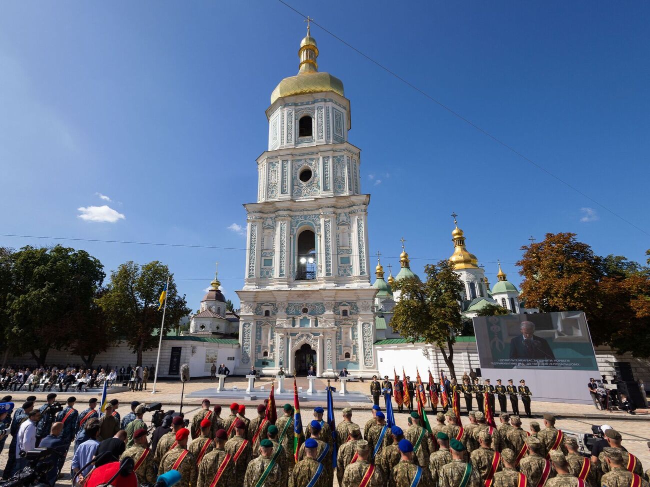 Науседа и ди Соуза приняли участие в мероприятиях по случаю Дня Независимости Украины в Киеве