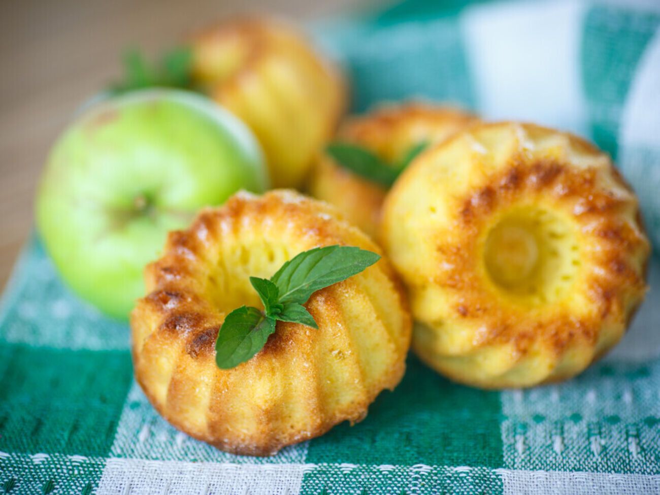 Яблочные кексы из рисовой муки подходят для правильного питания