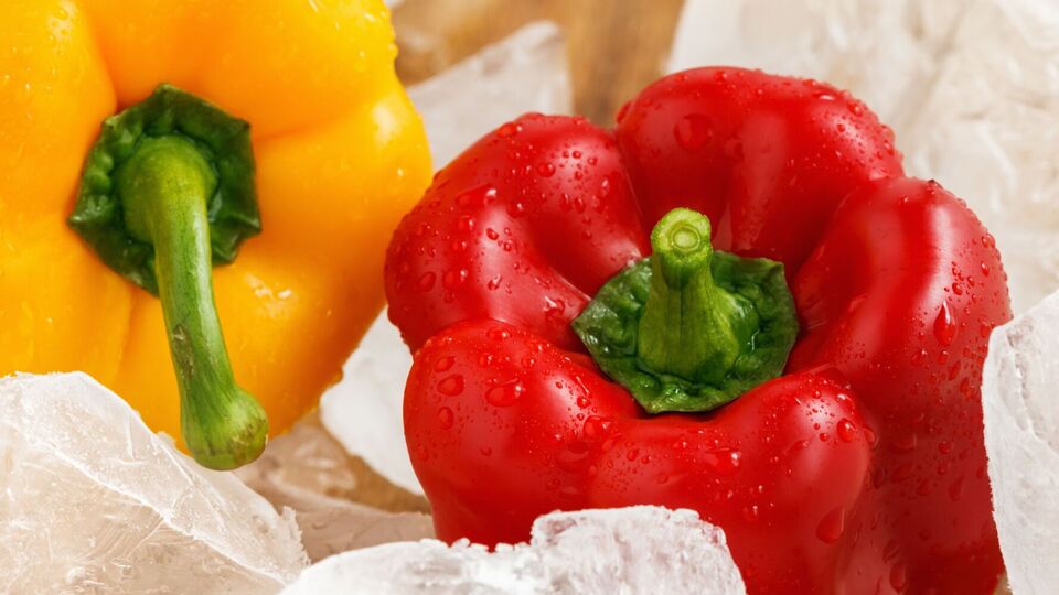 Замороженный перец можно хранить шесть месяцев
