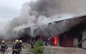 Площадь пожара составила 1,5 тыс. м²