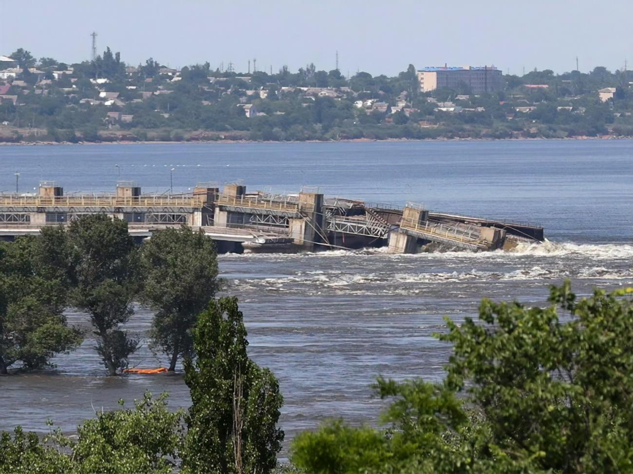 Наслідки підриву Каховської ГЕС зняли з дрона