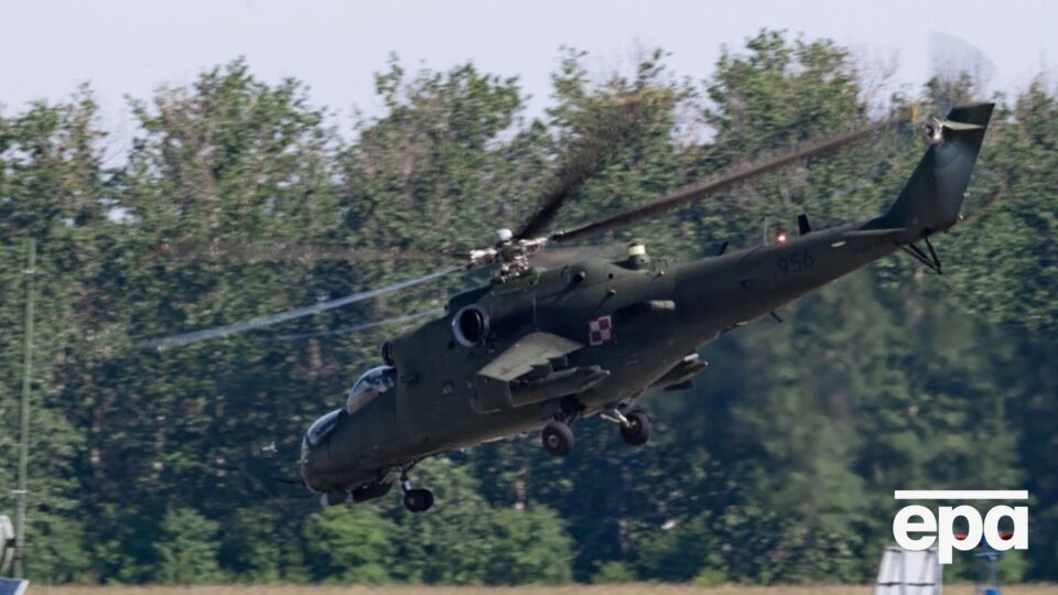 Польський Мі-24 під час навчань