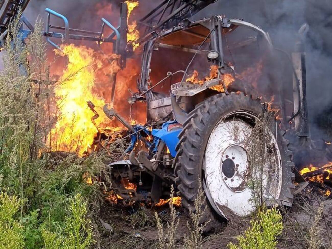 В ОВА повідомили, що тракторист не постраждав