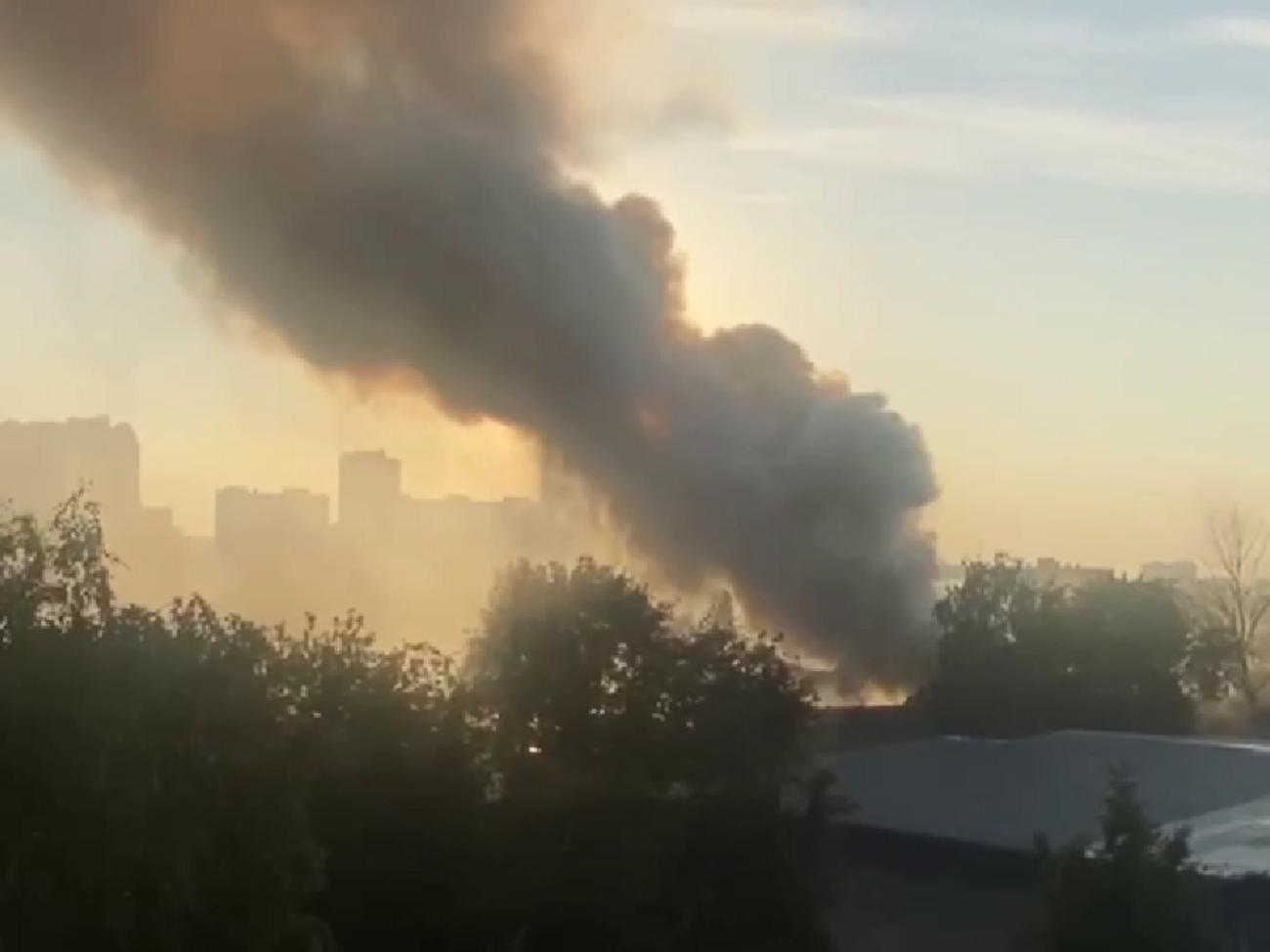 Пожежа в Підмосков'ї, імовірно, пов'язана з атакою дрона