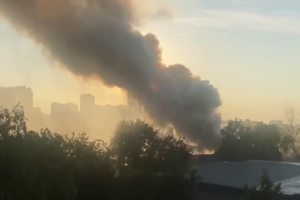 Пожежа в Підмосков'ї, імовірно, пов'язана з атакою дрона