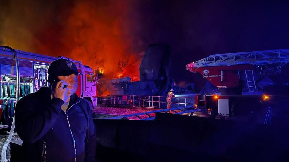 На місці інциденту сталася пожежа