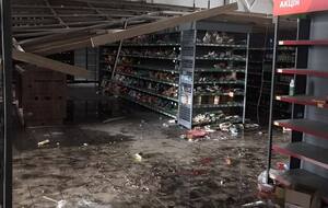 Супермаркет NOVUS в Буче был разрушен оккупантами