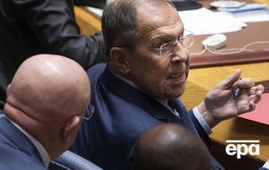 Небензя (слева) на заседании Совбеза хотел помешать выступлению Зеленского, а Лавров не пришел на выступление президента Украины