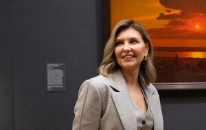 Зеленская отметила, что ей было особенно приятно увидеть в нью-йоркском музее картину Куинджи "Закат солнца над Днепром"