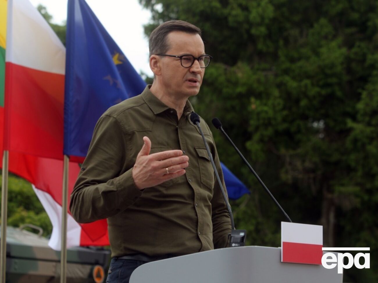 Моравецкий заявил, что Польша больше не поставляет оружие Украине