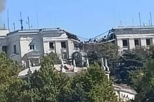 Штаб Черноморского флота РФ в Севастополе разрушен украинским ракетным ударом