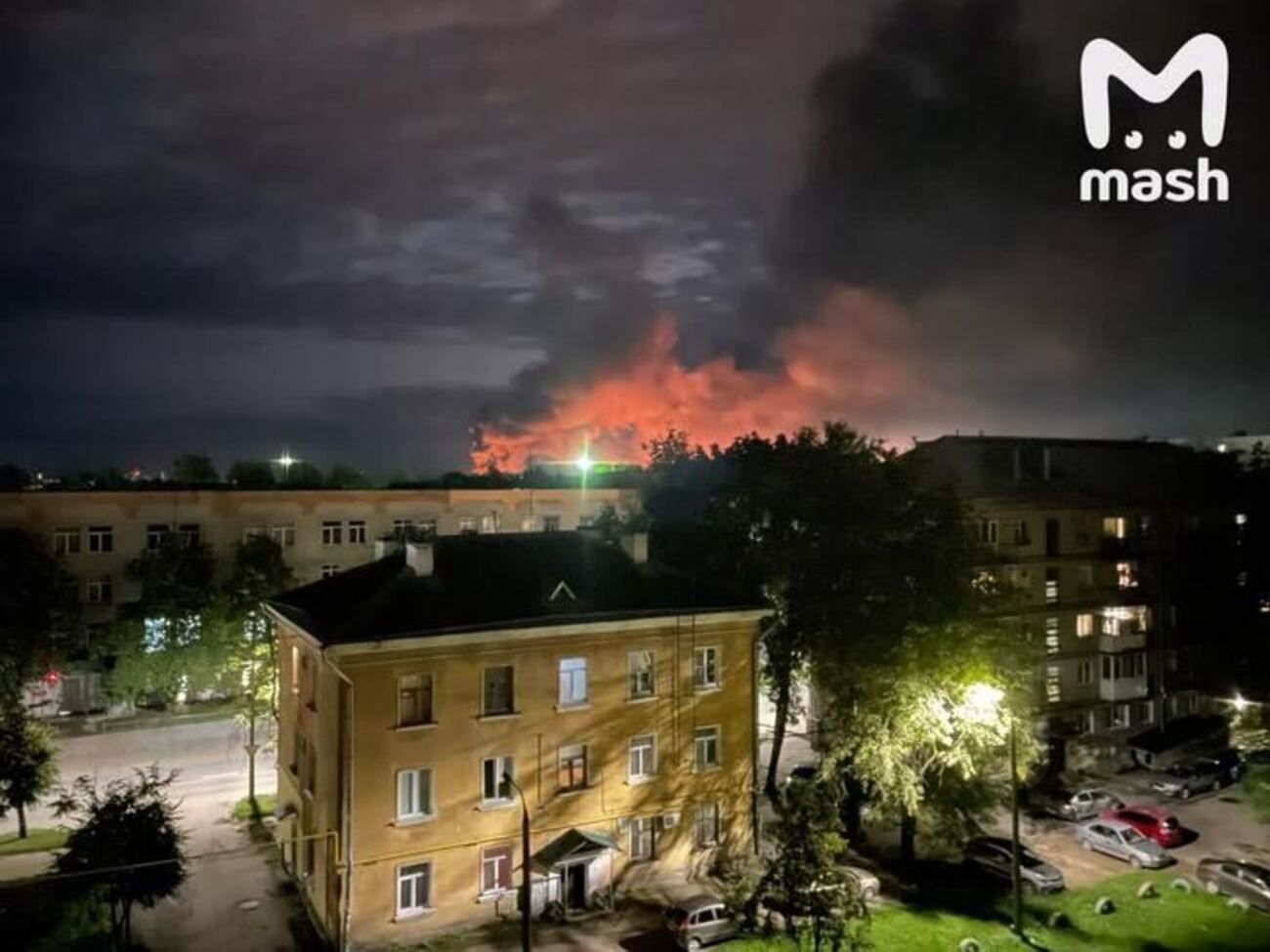 В результате атаки на военный аэродром в Пскове были уничтожены четыре самолета Ил-76