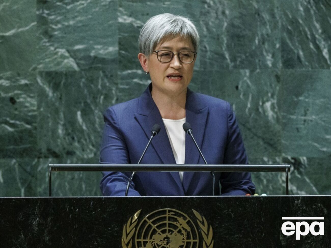 Вонг заявила, что Россия "ежедневно высмеивает ООН, продолжая свое незаконное и безнравственное вторжение в Украину"