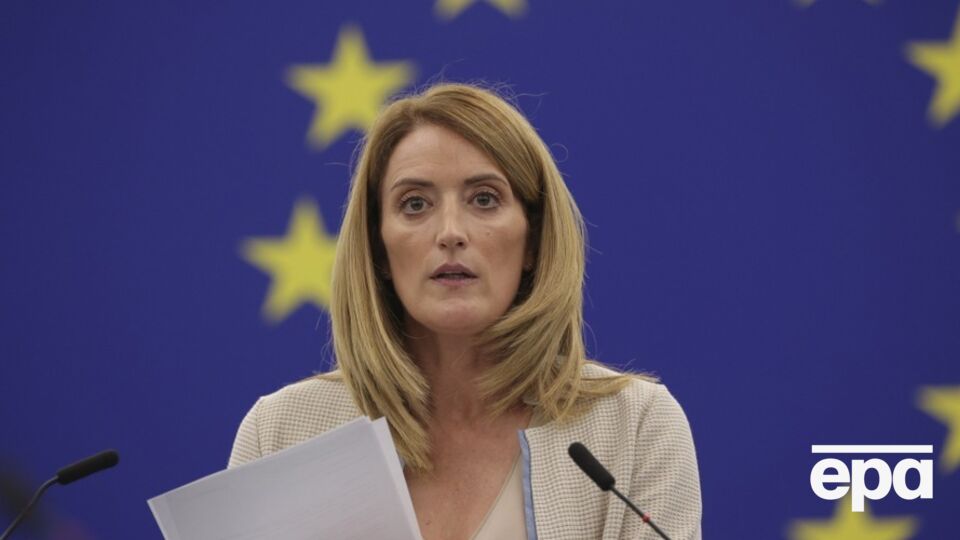 Метсола висловила сподівання, що офіційні переговори про вступ України в ЄС почнуть до Різдва