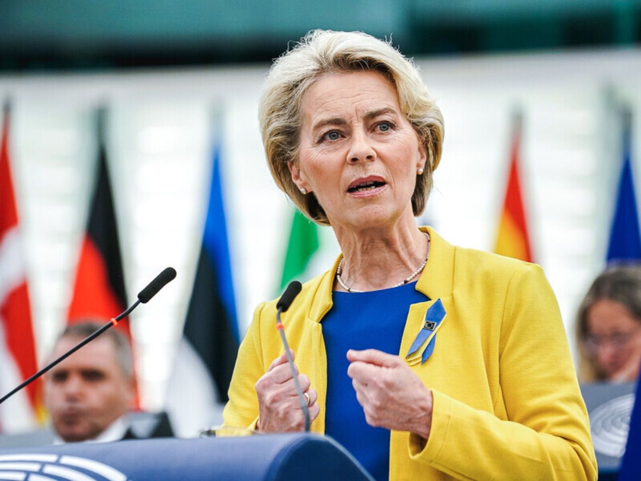 По словам фон дер Ляйен, агрессия РФ против Украины "доказала огромную необходимость" для Европы адаптироваться к быстро меняющейся геополитической среде