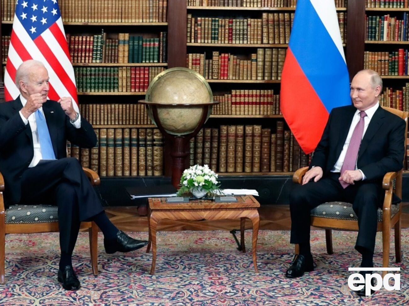 Байден и Путин последний раз встречались в июне 2021 года в Женеве