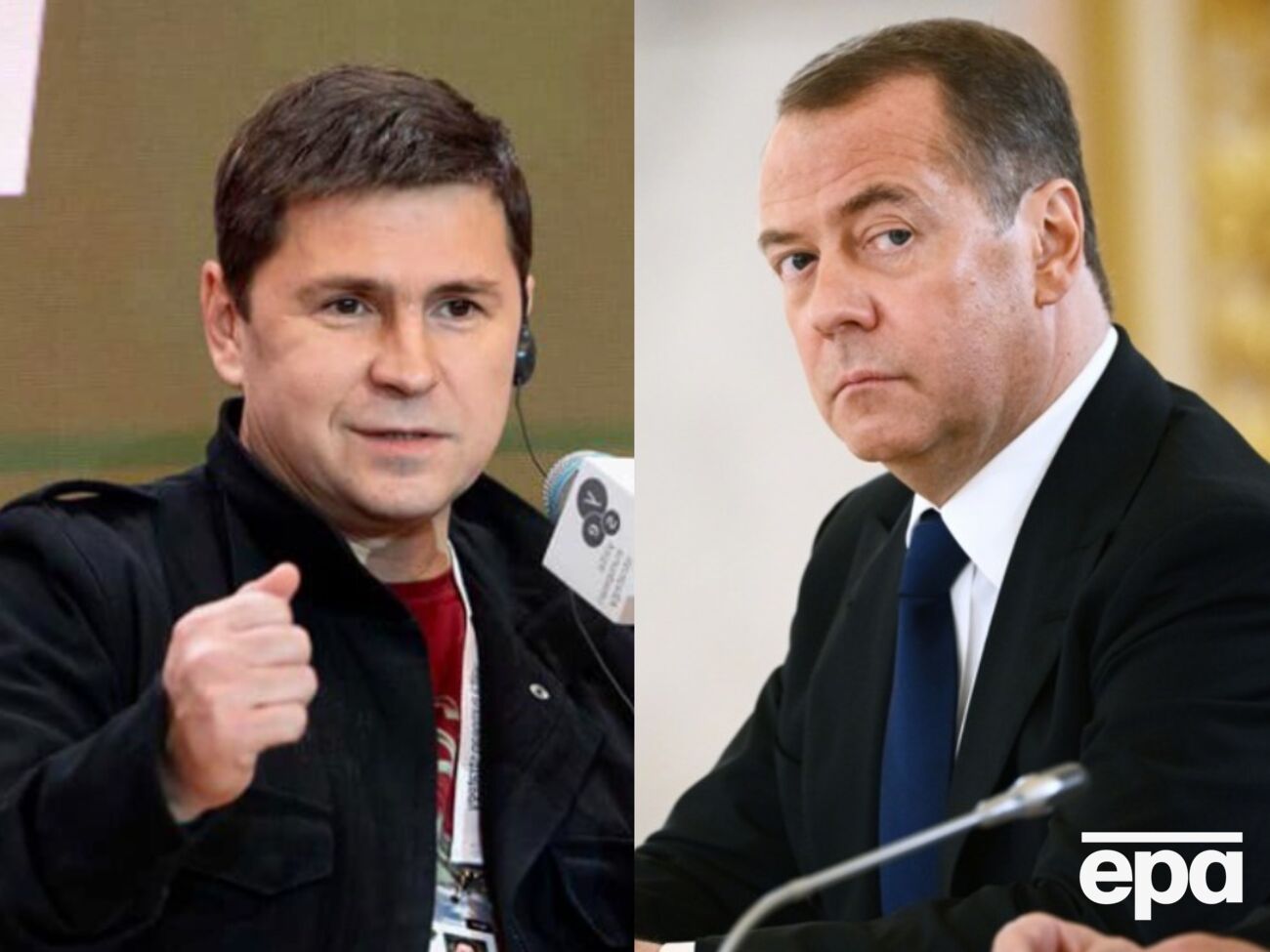 Медведев (справа) заявил, что "специальная военная операция" будет продолжаться до "полного уничтожения нацистского киевского режима"