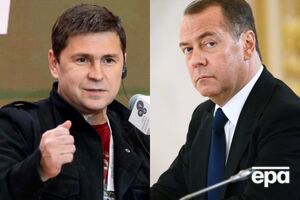 Медведев (справа) заявил, что "специальная военная операция" будет продолжаться до "полного уничтожения нацистского киевского режима"