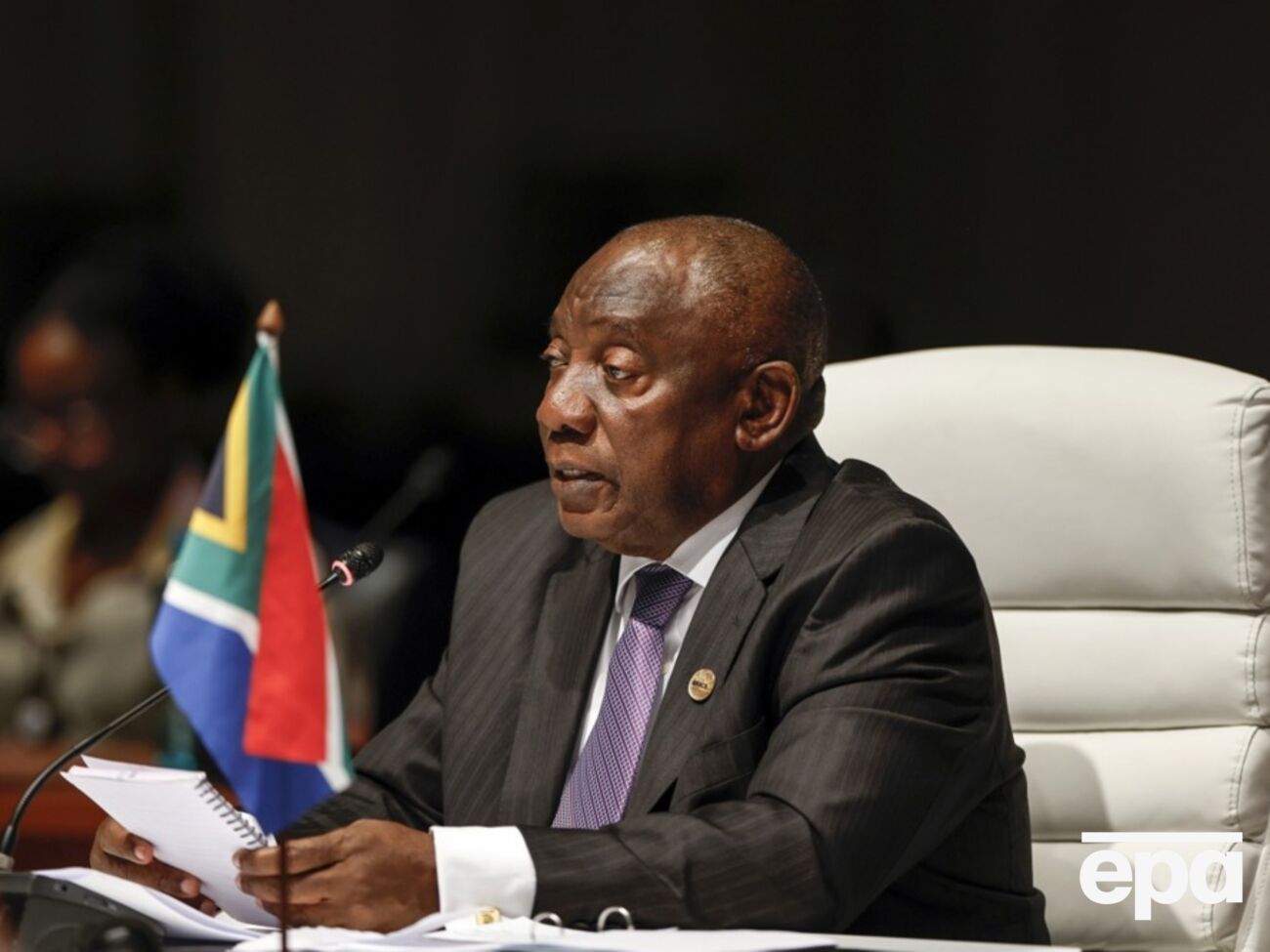 Рамафоса заявив, що звинувачення США мали "руйнівний вплив на економіку Південної Африки та її становище у світі"