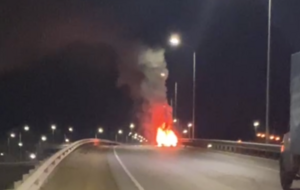 В Мелитополе движение сопротивления подорвало машину с захватчиками. В ГУР допустили, что часть оккупантов могла погибнуть