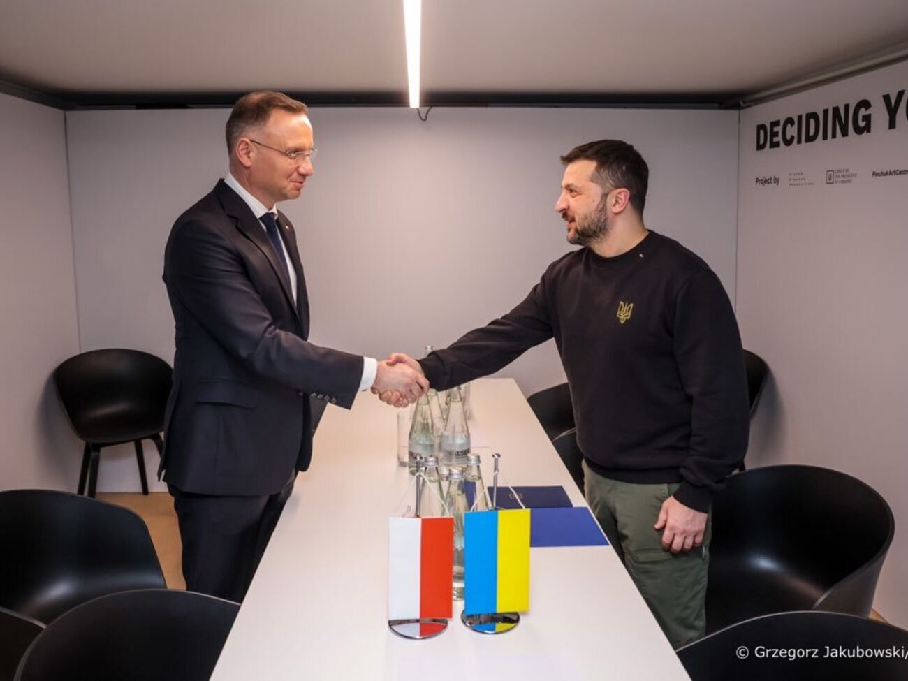 Зеленский и Дуда встретились в Давосе