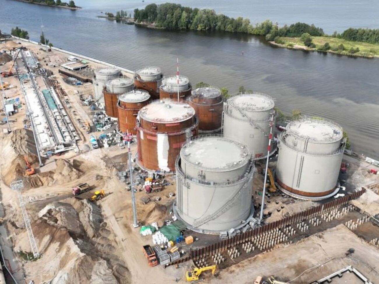 На території нафтового терміналу сталася пожежа