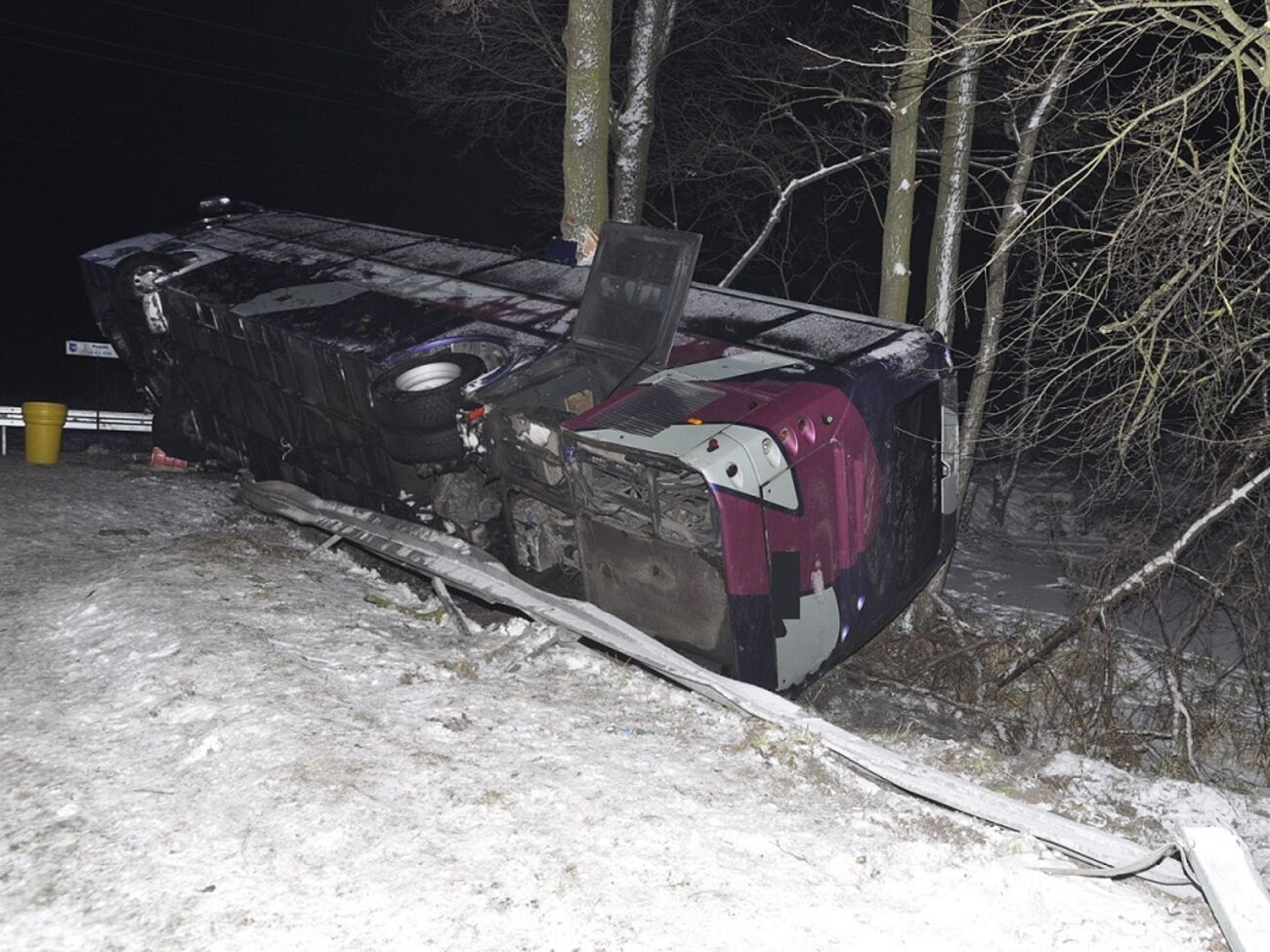 В аварии пострадал один человек