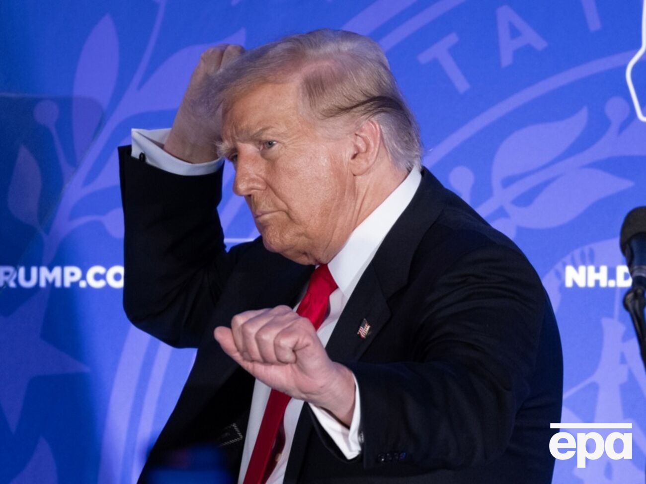 Зеленський вважає "дуже небезпечним" те, що Трамп (на фото) говорить про наміри "завершити війну" в Україні за 24 години