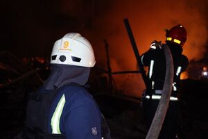 По данным Кличко, в Подольском районе зафиксированы пожары в нескольких местах