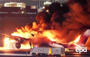 Airbus А350 внаслідок зіткнення в аеропорту "Ханеда" (Токіо) вигорів повністю