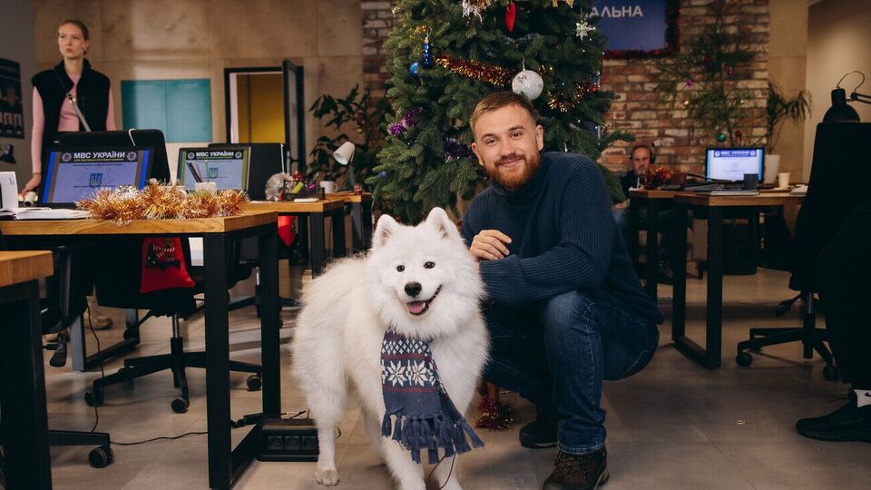Собаку на кличку Щедрик у житті звуть Марс. Щоб потрапити в кіно, він пройшов великий конкурс