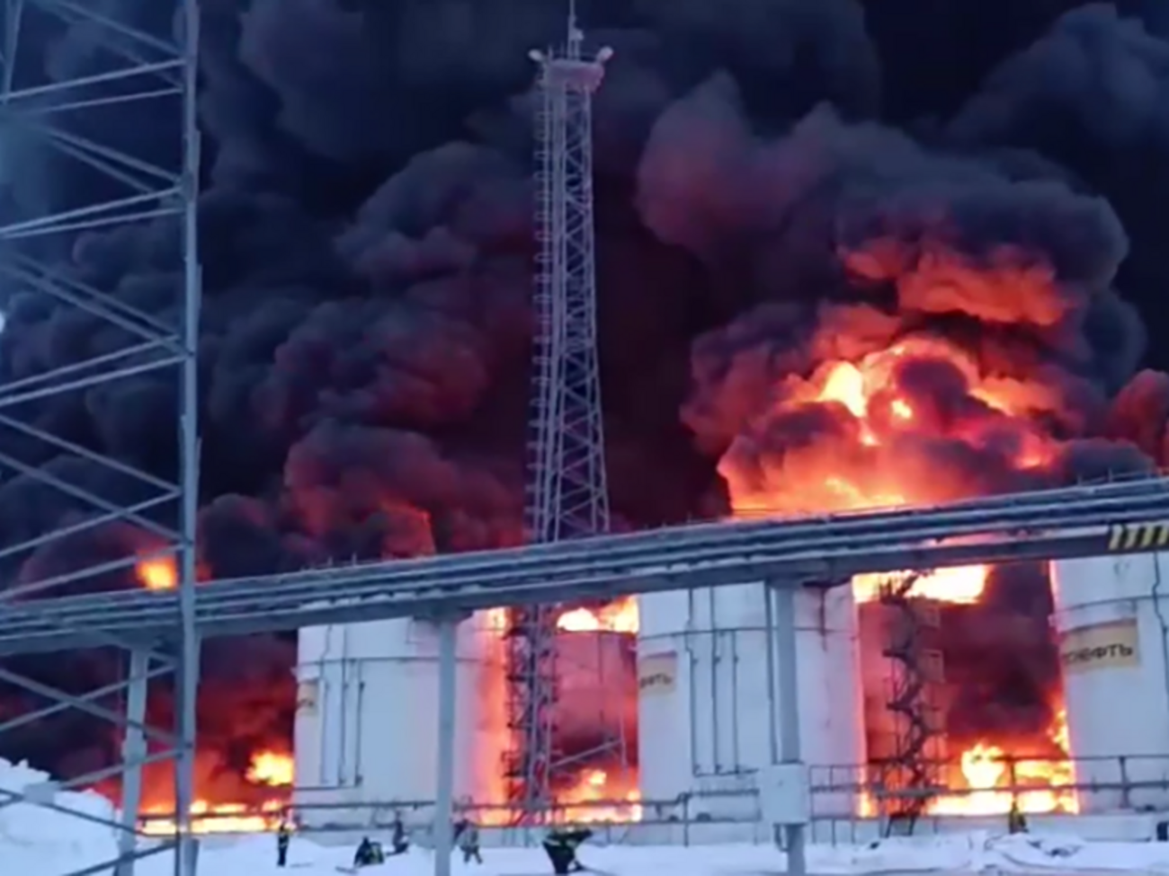 Атака на нефтебазу произошла 19 января