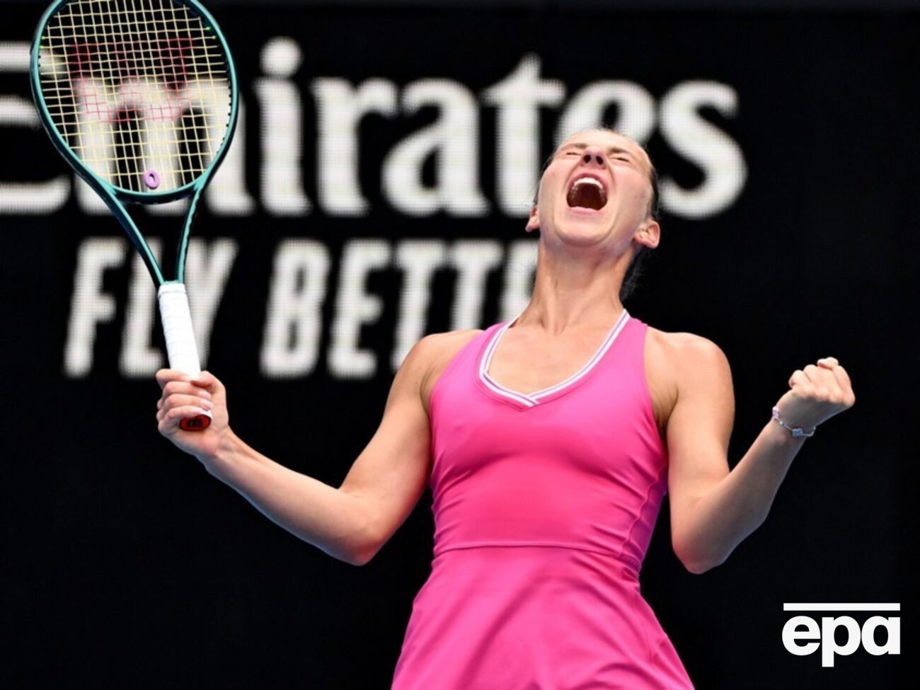 Костюк (на фото) победила россиянку Тимофееву в двух сетах