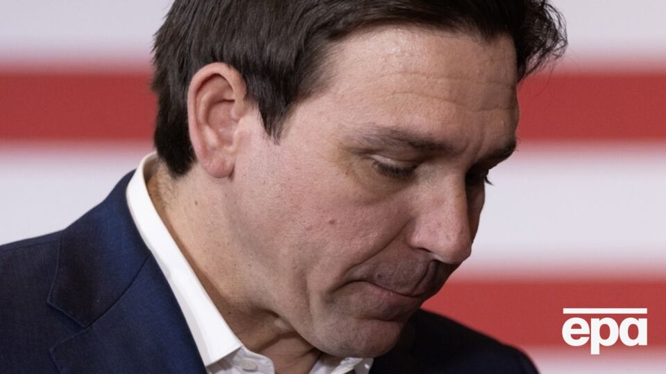 Десантіс (на фото) зазначив, що Трамп нібито перевершує Байдена