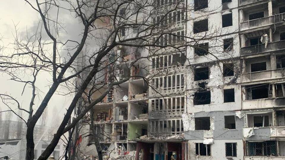 В Харькове разрушена жилая многоэтажка