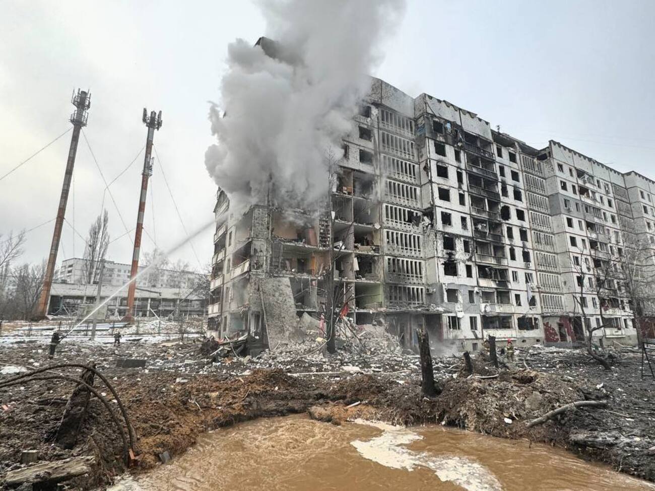 В Харькове оккупанты попали в два многоэтажных дома