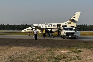 Разбился двухмоторный самолет