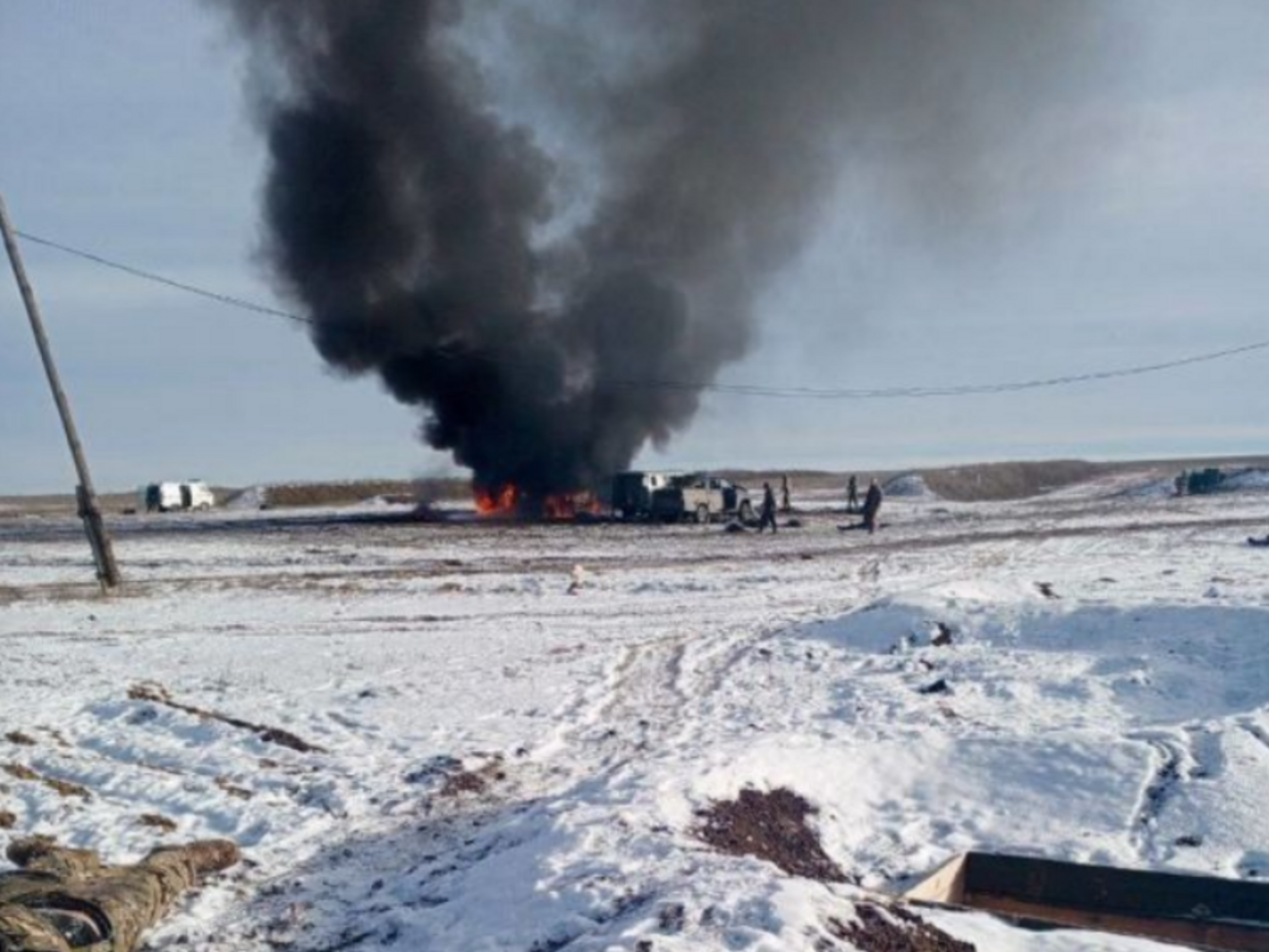Появились фото последствий удара по российскому полигону в районе оккупированного Иловайска