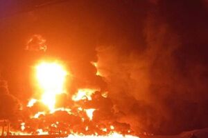 Влучання напередодні спричинило пожежу