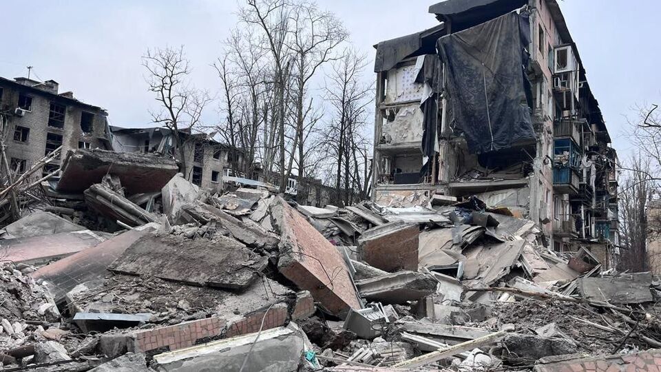 В ОВА показали зруйновані п'ятиповерхівки