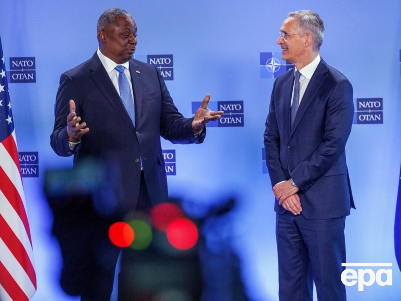 Остін і Столтенберг говорили, зокрема, про нарощування оборонного виробництва для підтримки України та поповнення запасів країн НАТО